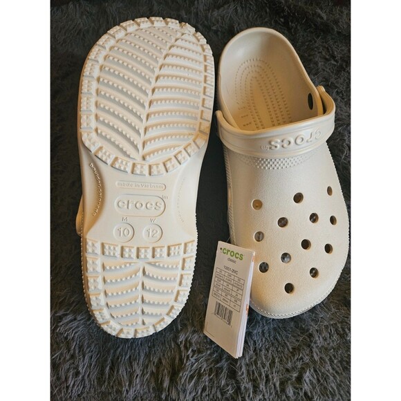 Crocs Unisex Classic Clog - Bone -10Men /12 Women-Brand NEW